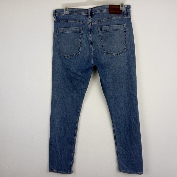 Revtown Decade Denim Taper Jeans Men's Size 34x30 Stretch Blue Medium Wash. - Picture 4 of 12